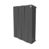 Радиатор биметаллический RoyalThermo PianoForte 500 / Noir Sable (черный) - 6 секций