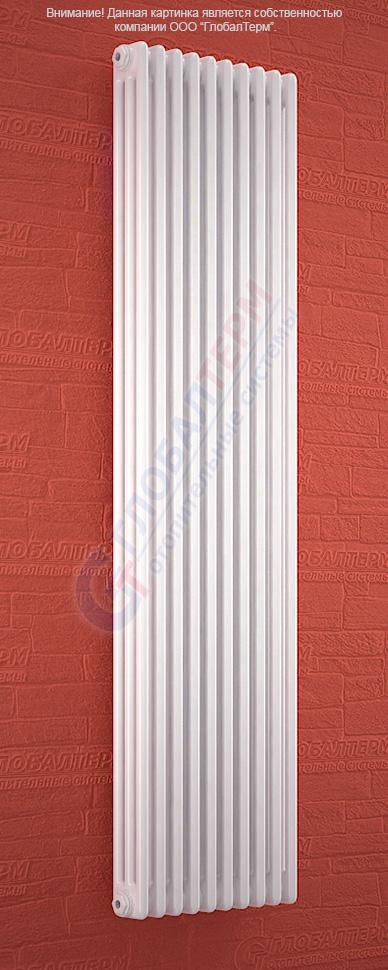 Вертикальный радиатор стальной трубчатый Zehnder Charleston Completto 3180 / 10 секций, нижнее подключение