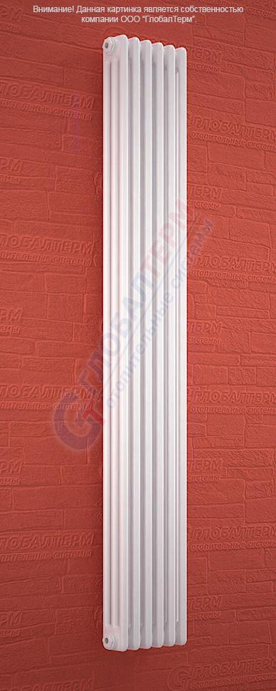 Вертикальный радиатор стальной трубчатый Zehnder Charleston Completto 3180 / 6 секций, нижнее подключение