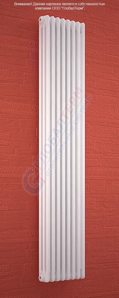 Вертикальный радиатор стальной трубчатый Zehnder Charleston Completto 3180 / 8 секций, нижнее подключение