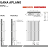 Дизайн-радиатор Jaga Iguana Aplano H180 L030 цвет 054 (алюминиевый)
