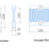 Радиатор чугунный Exemet Neo 328/220 - 10 секций