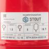 Расширительный бак Stout для отопления 18 литров (цвет красный)