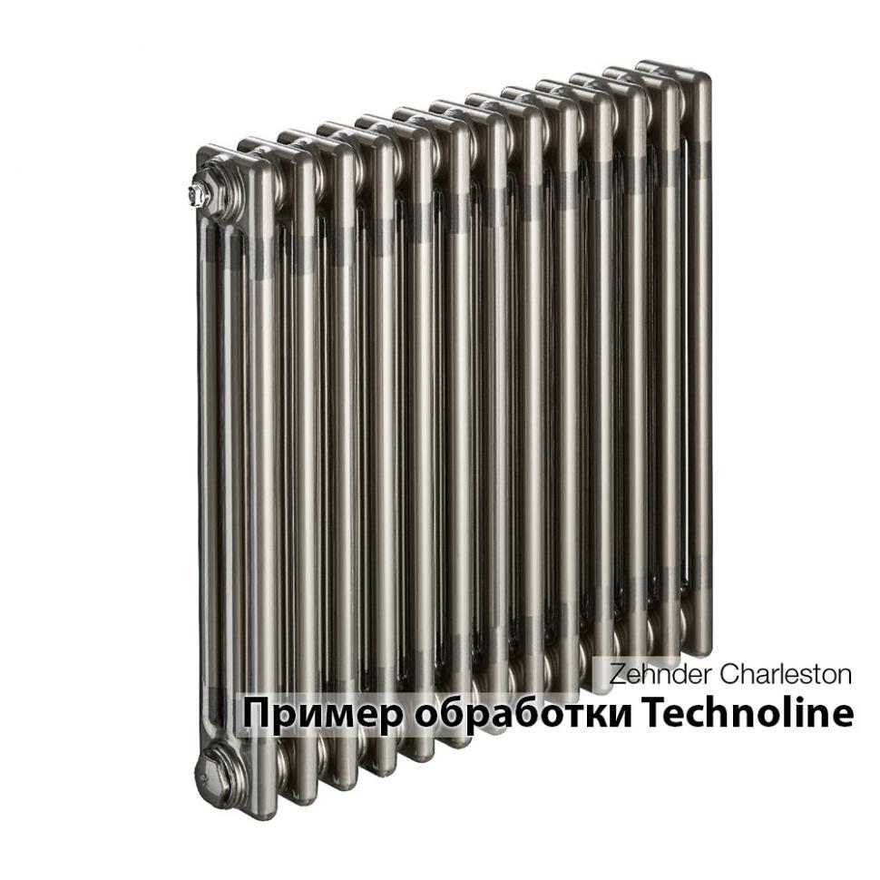 Вертикальный радиатор стальной трубчатый Zehnder Charleston Completto 2180 / 8 секций, обработка Technoline, нижнее подключение