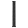 Вертикальный радиатор стальной трубчатый Zehnder Charleston Completto 2180 / 6 секций, нижнее подключение (RAL 9005 мат)