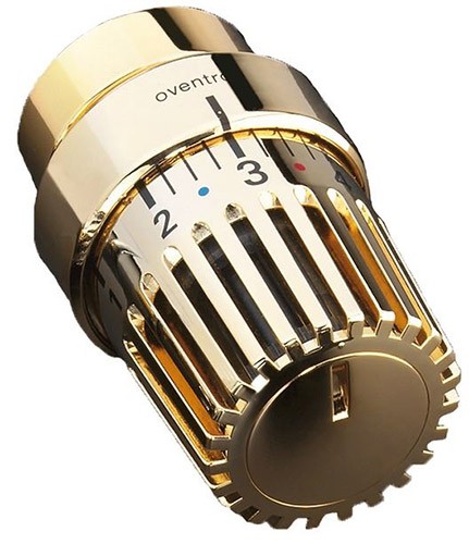 Терморегулятор (термостат) Oventrop Uni LH для радиаторов отопления, золотой