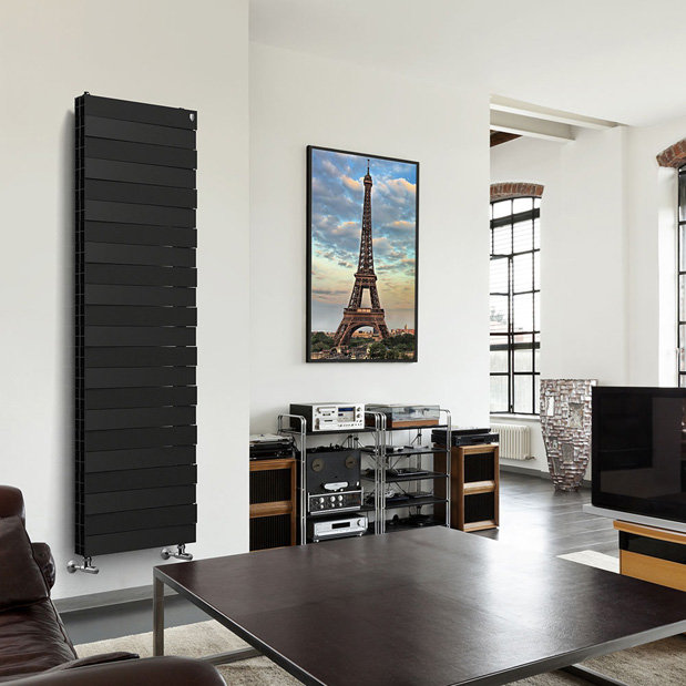 Радиатор биметаллический Royal Thermo PianoForte Tower / Noir Sable - 22 секции + Комплект креплений