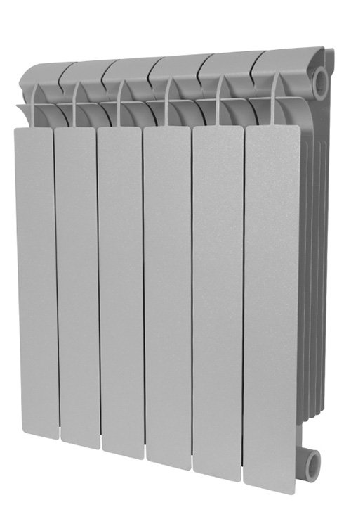 Радиатор биметаллический Global Style Plus 500 / 8 секций, серый